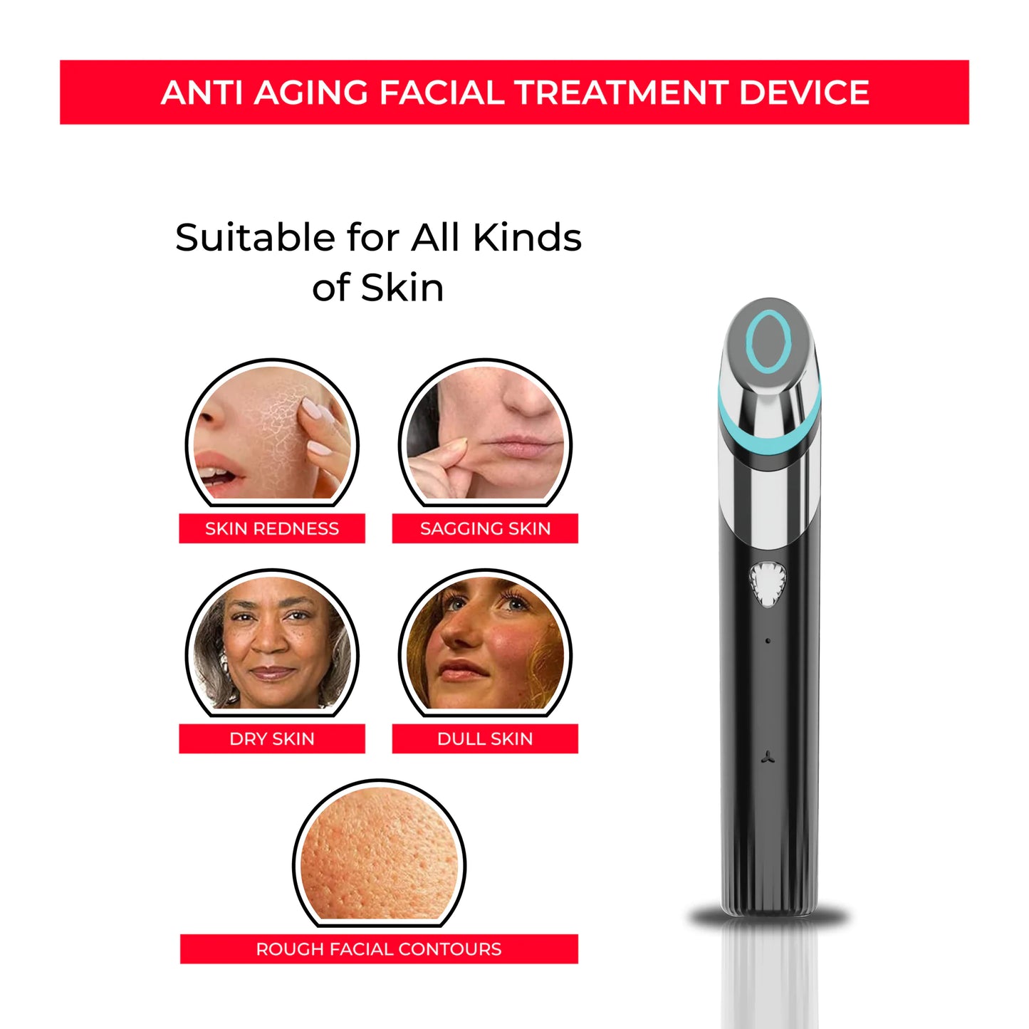 Luzfirme™ Lift Pro – Microcurrent Facial Sculpting Wand
