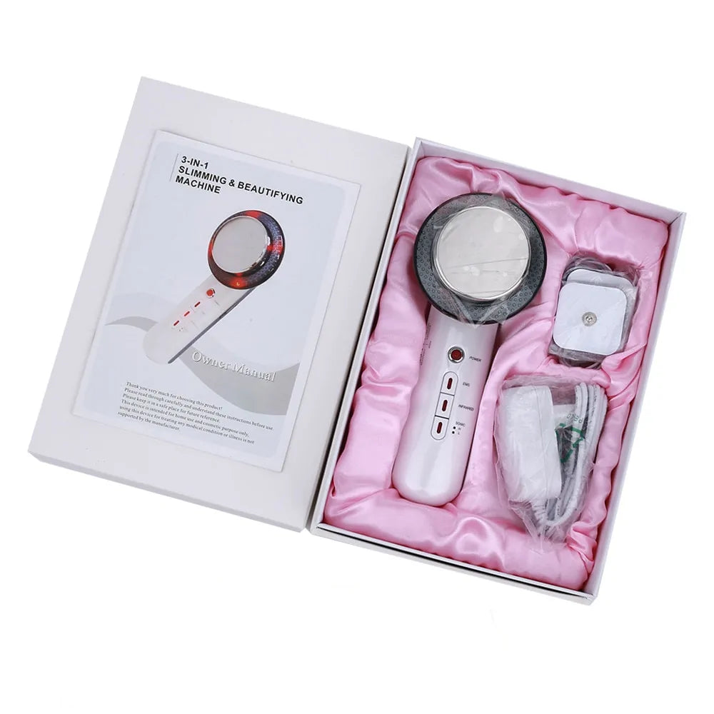 6-in-1 EMS Body Slimming Massager: RF Ultrasonic Cavitation & Anti-Cellulite Fat Burner