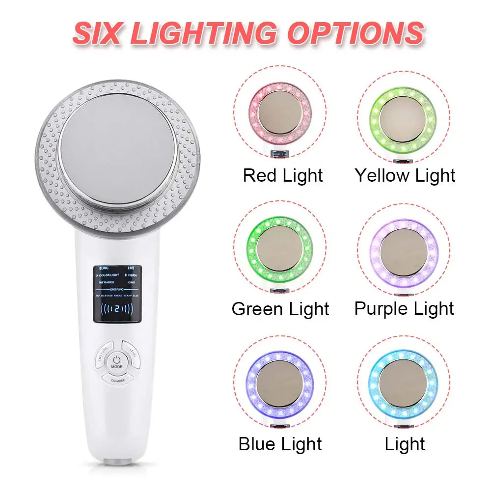 6-in-1 EMS Body Slimming Massager: RF Ultrasonic Cavitation & Anti-Cellulite Fat Burner