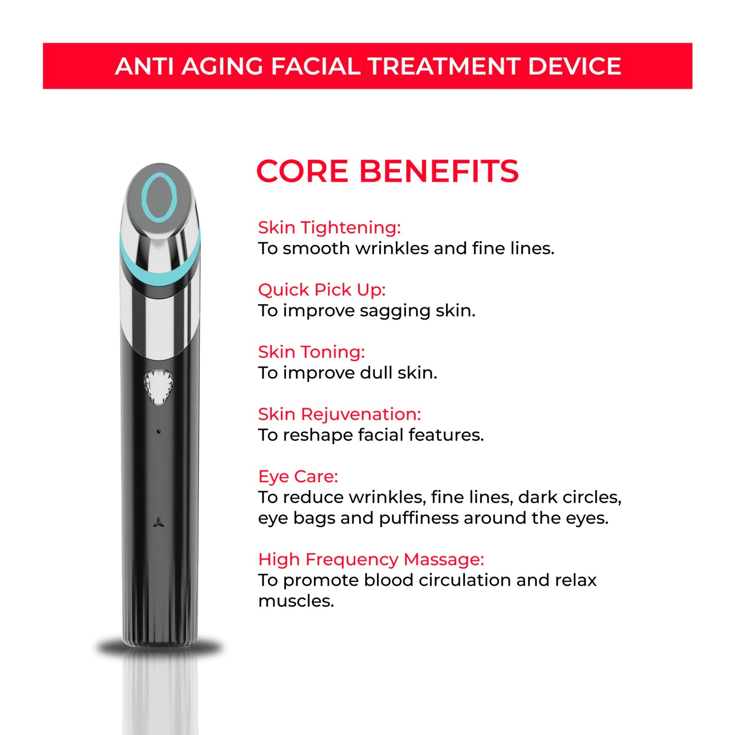 Luzfirme™ Lift Pro – Microcurrent Facial Sculpting Wand